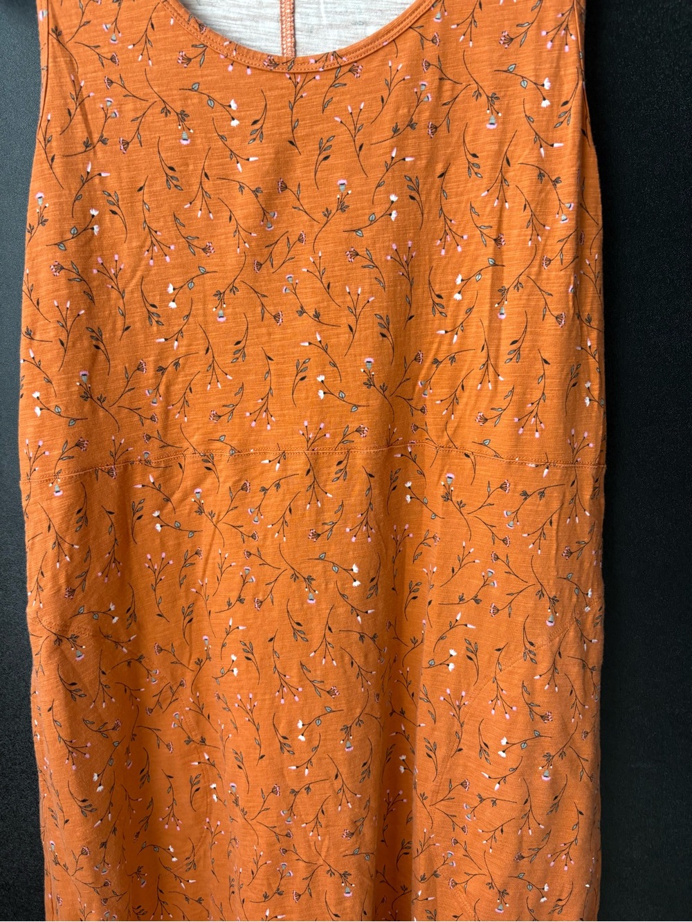 Duluth Trading Co Burnt Orange Floral Maxi Dress - Picture 6 of 8